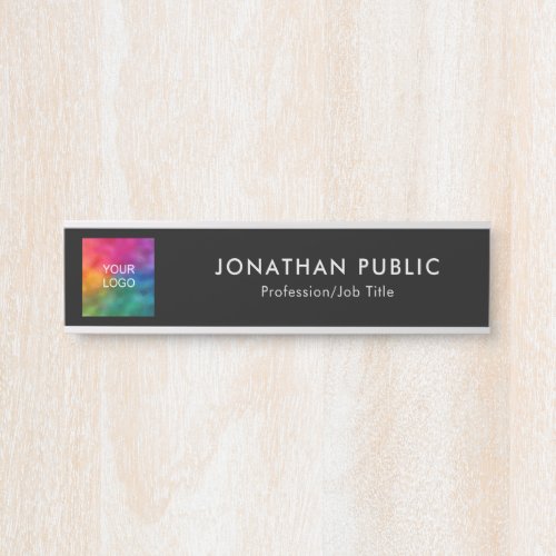 Custom Your Business Company Logo Here Template Door Sign