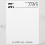 Custom Your Business Letterhead Personalized<br><div class="desc">Custom Font and Colors - Simple Personalized Modern Design Your Business Office Letterhead with Logo - Add Your Logo - Image / Address and Contact Information / Name - Company or Slogan - Tagline / more - Resize and move or remove and add elements - image / text with Customization...</div>
