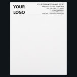 Custom Your Business Letterhead Template with Logo<br><div class="desc">Custom Colors and Fonts - Design Your Own Personalized Your Business Letterhead with Logo - Add Your Company Logo - Image or QR Code - Photo / Business - Company Name and Contact Information / More - Choose / add your favorite text colors / fonts / size ! ( Select...</div>