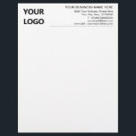 Custom Your Business Letterhead Template with Logo<br><div class="desc">Custom Colors and Fonts - Design Your Own Personalized Your Business Letterhead with Logo - Add Your Company Logo - Image or QR Code - Photo / Business - Company Name and Contact Information / More - Choose / add your favorite text colors / fonts / size ! ( Select...</div>