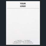 Custom Your Business Letterhead Template with Logo<br><div class="desc">Custom Colors and Fonts - Design Your Own Personalized Business Letterhead with Logo - Add Your Logo - Image - Photo or QR Code / and Phone / E-mail / Address / Website or Name - Company / Custom Text ! Choose fonts / colors / size ! Resize and move...</div>
