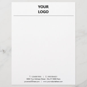 Custom Your Business Letterhead Template with Logo