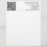 Custom Your Business Letterhead with QR Code<br><div class="desc">Custom Font and Colors - Your Business Letterhead with QR Code - Add Your QR Code - Image / Business Name - Company / Address - Contact Information - Resize and move or remove and add elements / image with Customization tool. Choose font / size / color ! Good Luck...</div>