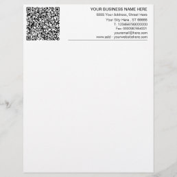 Custom Your Business Letterhead with QR Code
