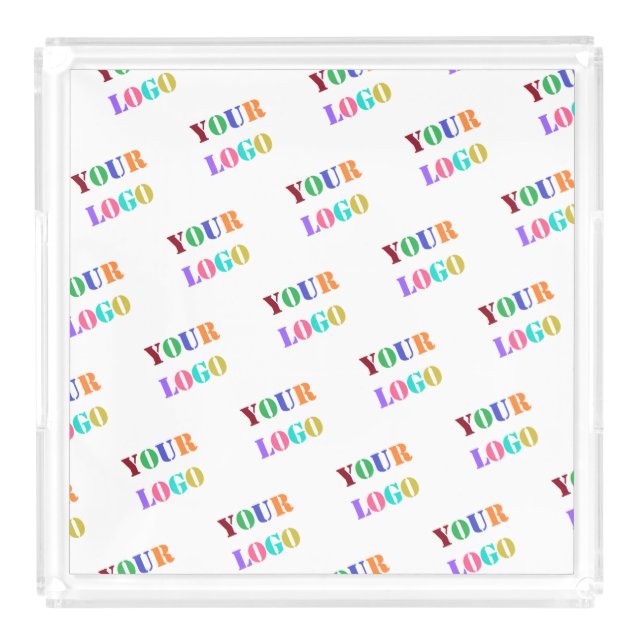 Custom Your Business Logo Acrylic Tray Template (Front)