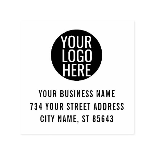 Custom Your Business Logo Address  Self_inking Stamp