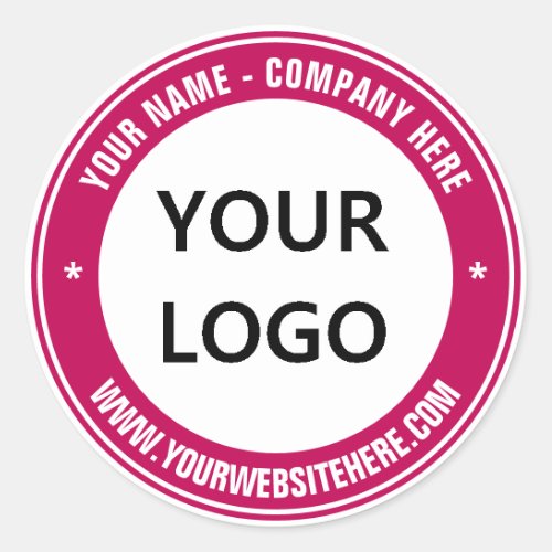 Custom Your Business Logo and Text Company Sticker