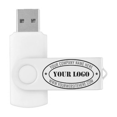 Custom Your Business Logo and Text Flash Drive