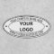 Custom Your Business Logo and Text Oval Patch