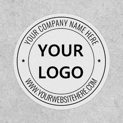 Custom Your Business Logo and Text Stamp Patch