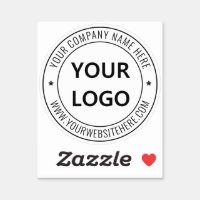 Custom BUSINESS LOGO STAMP, Zazzle
