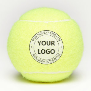 Custom Your Business Logo and Text Tennis Balls