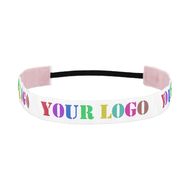 Custom Your Business Logo Athletic Headband (Front)