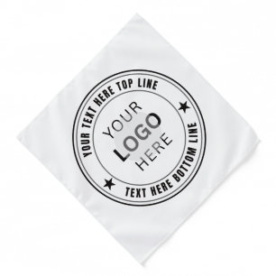Custom Your Business Logo Name Template Bandana