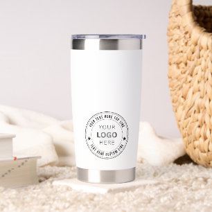 Custom Your Business Logo Name Template Insulated Tumbler