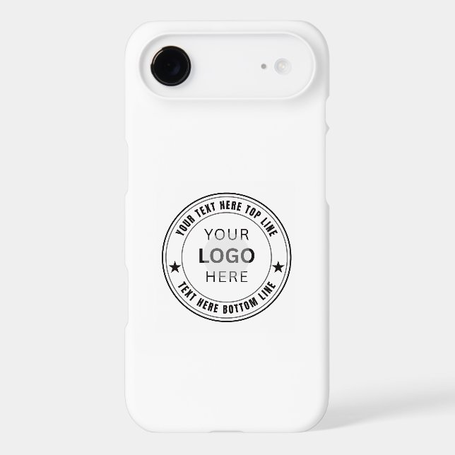 Custom Your Business Logo Name Template Iphone Case (Back)