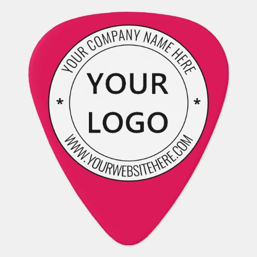 Custom Your Business Logo Name Website Guitar Pick