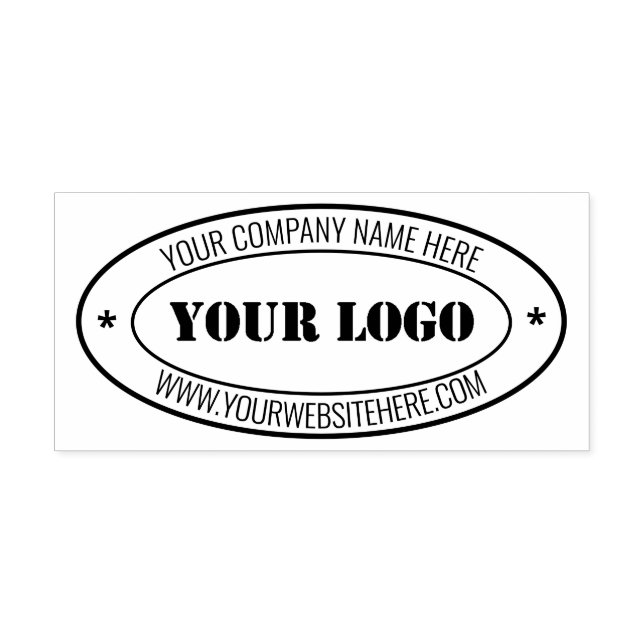 Custom Your Business Logo Name Website Stamp (Design)