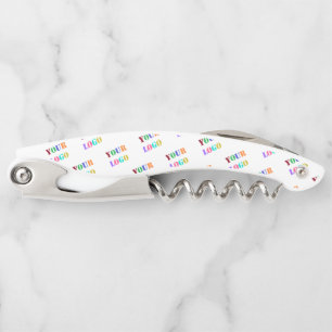 Custom Your Business Logo Promotional Personalized Waiter's Corkscrew