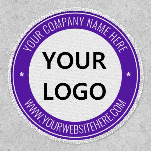 Custom Your Business Logo  Text and Colors Patch