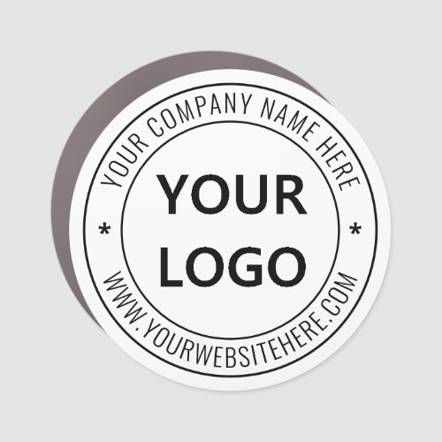 Custom Your Business Logo Text Company Car Magnet