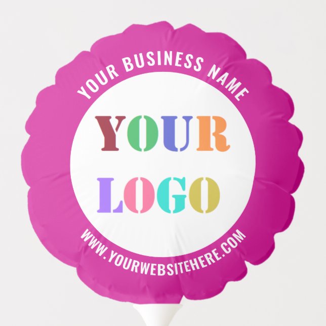 Custom Your Business Logo Text Promotional Balloon (Back)