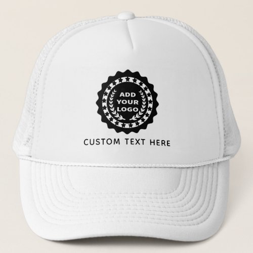 Custom Your Business Logo With Text Trucker Hat