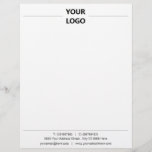 Custom Your Business Office Letterhead with Logo<br><div class="desc">Custom Colors and Font - Your Personalized Letterhead with Logo Address and Contact Information - Add Your Logo - Image or QR Code / Address and Contact info - with Customization Tool ! Choose colors / font / size ! Good Luck - Be Happy :)</div>