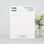 Custom Your Business Office Letterhead Your Logo<br><div class="desc">You Business Office Letterhead with Logo - Add Your Logo - Image / Business Name - Company / Address - Contact Information - Resize and move or remove and add elements / image with customization tool. Choose colors / font / size ! Good Luck - Be Happy :)</div>