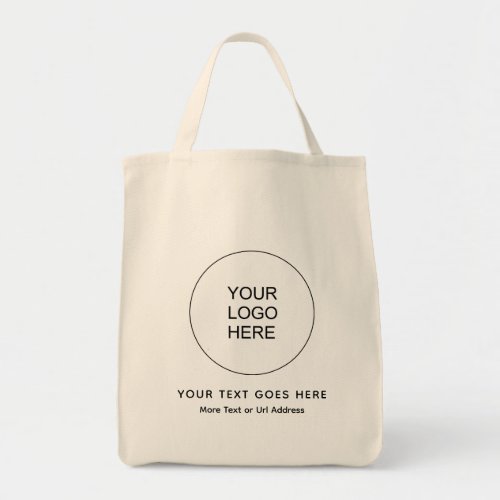 Custom Your Business Your Logo Here Template Tote Bag