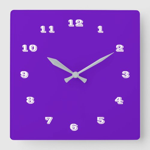 Custom Your Colors Font Numbers Wall Clock