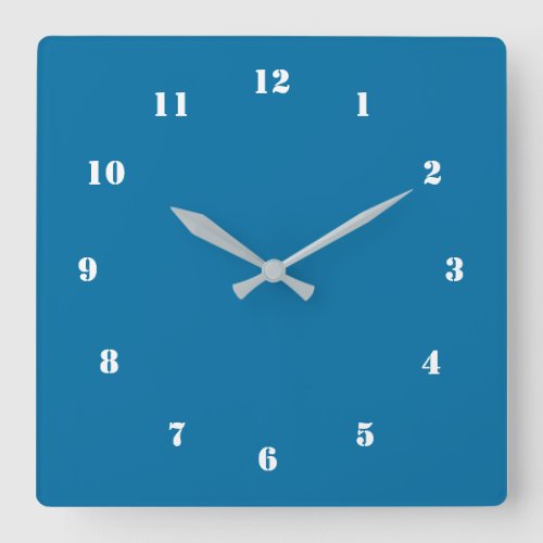 Custom Your Colors Numbers Font Modern Wall Clock