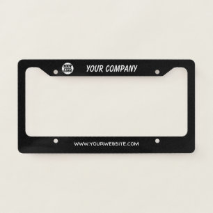 Custom Your company Business NAME - Logo - Website License Plate Frame
