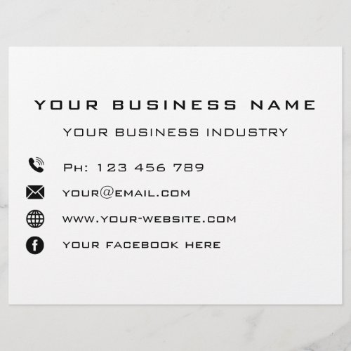 Custom Your Company Business Promotional Flyer