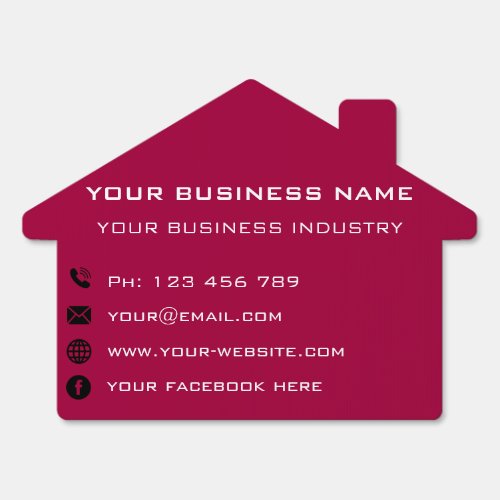 Custom Your Company Info Business Promotional Sign