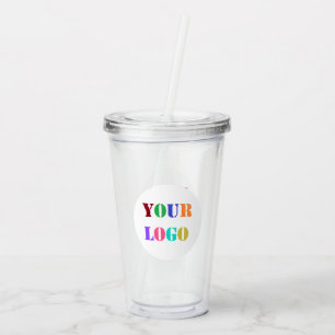 Custom Your Company Logo Acrylic Tumbler