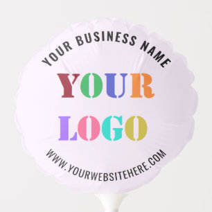 Custom Your Company Logo and Text Business Balloon
