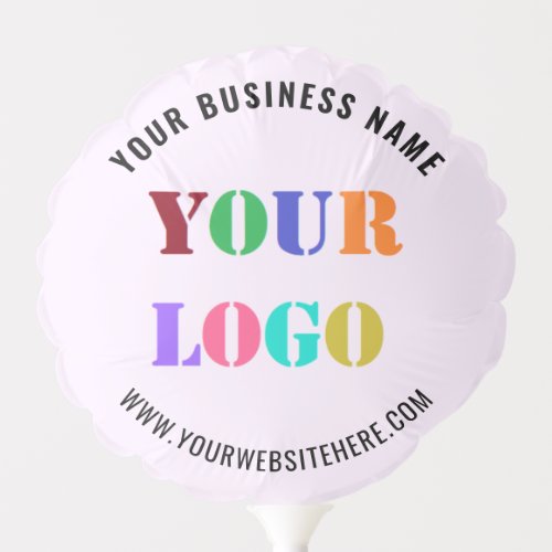 Custom Your Company Logo and Text Business Balloon
