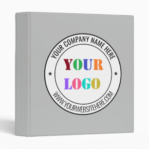 Custom Your Company Logo and Text Business Binder