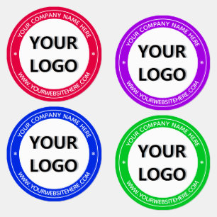 Custom Your Company Logo and Text Business Labels