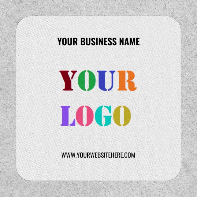 Custom Your Company Logo and Text Business Patch (Front)