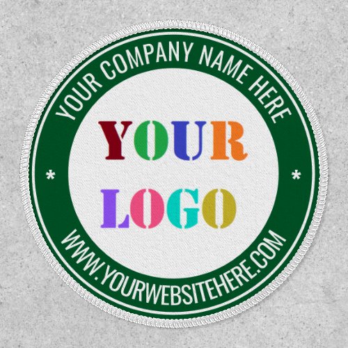 Custom Your Company Logo and Text Business Patch