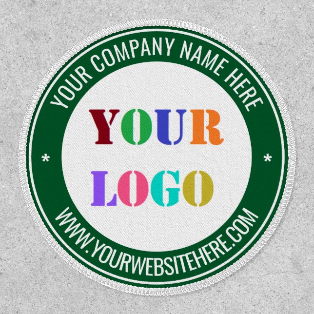 Custom Your Company Logo and Text Business Patch (Front)