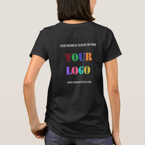 Custom Your Company Logo and Text Business T_Shirt