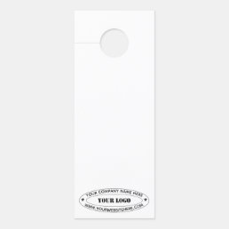 Custom Your Company Logo and Text Door Hanger