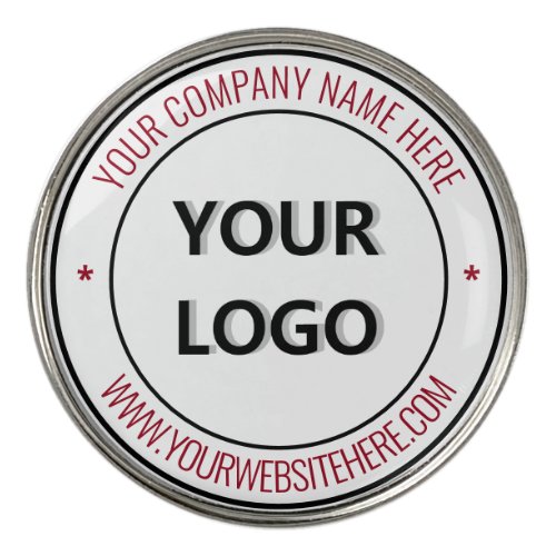 Custom Your Company Logo and Text Golf Ball Marker