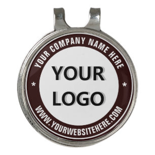 Custom Your Company Logo and Text Golf Hat Clip