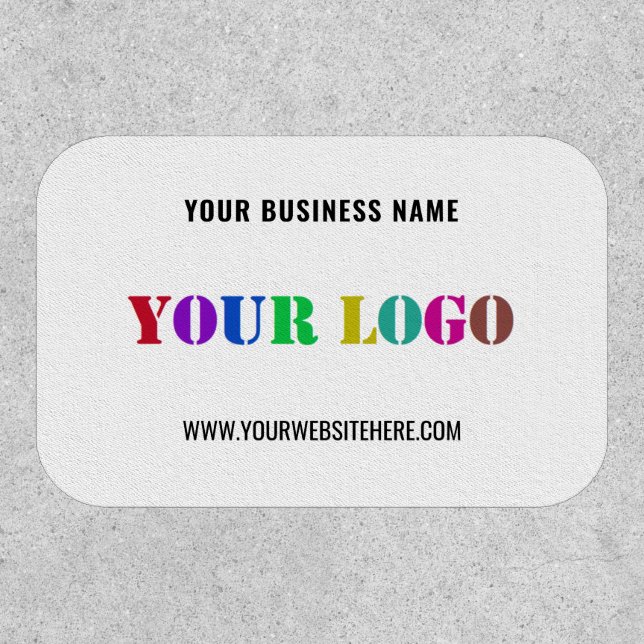 Custom Your Company Logo and Text Patch Template (Front)