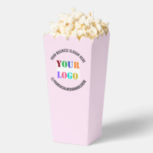 Custom Your Company Logo and Text Popcorn Box