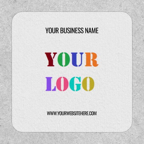 Custom Your Company Logo and Text Round Patch